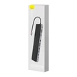 Kép 7/8 - Baseus Hub 11in1 EliteJoy Gen2 sorozat USB-C 3xUSB 3.0 + USB 2.0 + USB-C PD + USB-C + RJ45 + HDMI + jack 3.5mm + SD/TF (szürke)