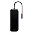 Obraz 1/8 - Baseus Hub 6v1 AcmeJoy series USB-C 2xUSB 3.0 + USB 2.0 + USB-C PD + HDMI + RJ45 (tmavo šedá)