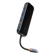 Obraz 2/8 - Baseus Hub 6v1 AcmeJoy series USB-C 2xUSB 3.0 + USB 2.0 + USB-C PD + HDMI + RJ45 (tmavo šedá)