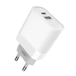Kép 2/2 - XO L64 fali töltő, USB + USB-C, 20W (fehér)