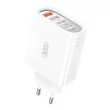 Kép 1/4 - XO L100 Fali töltő USB QC 3.0 + 3x USB 2.4A (fehér)