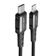 Obraz 2/3 - Acefast C1-01 kábel USB-C Lightning, 1,2 m (čierny)