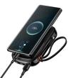 Kép 2/8 - Baseus Qpow digitális kijelző powerbank gyors töltéssel 20000mAh 22.5W QC/PD/SCP/FCP beépített USB-C kábellel fekete