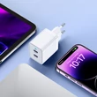 Obraz 4/8 - Choetech 2xUSB-C PD 40W nabíjačka biela (Q5006-EU)