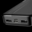 Dudao powerbank 20000mAh 2xUSB-A 10W fekete (K4S+)