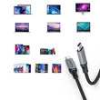 Obraz 7/8 - Choetech 2x USB typu C - Nabíjačka USB typu C Dátový kábel s dodávkou energie 100W 5A 1,8m čierny (MIX00073)