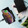 Obraz 3/8 - Choetech sada Qi 10W bezdrôtová nabíjačka pre slúchadlá čierna (T511-S) + 18W nástenná nabíjačka EÚ biela (Q5003) + USB kábel - microUSB 1,2 m biely