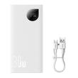 Kép 8/8 - Baseus Adaman2 Gyorstöltő Power Bank 10000mAh 30W Fehér