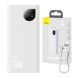 Kép 1/8 - Baseus Adaman2 Gyorstöltő Power Bank 10000mAh 30W Fehér