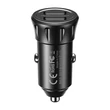 Obraz 2/2 - Remax RCC236 Autós töltő 2x USB,  2.4A (fekete) + 3 az 1-ben kábel