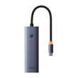 Obraz 2/8 - Baseus UltraJoy 4in1 Hub USB-C USB 3.0 (űrszürke)