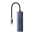 Obraz 3/8 - Baseus UltraJoy 4in1 Hub USB-C USB 3.0 (űrszürke)