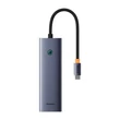 Obraz 3/8 - Baseus UltraJoy Hub 6in1,6-Port ( USB-C to 1xHDMI4K@30Hz + 3xUSB 3.0 + 1xPD +RJ45)