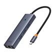 Obraz 2/8 - Baseus UltraJoy Hub 6in1,6-Port ( USB-C to 1xHDMI4K@30Hz + 3xUSB 3.0 + 1xPD +RJ45)