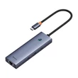 Obraz 5/8 - Baseus UltraJoy Hub 6in1,6-Port ( USB-C to 1xHDMI4K@30Hz + 3xUSB 3.0 + 1xPD +RJ45)