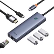 Obraz 7/8 - Baseus UltraJoy Hub 6in1,6-Port ( USB-C to 1xHDMI4K@30Hz + 3xUSB 3.0 + 1xPD +RJ45)