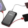 Kép 2/3 - Dudao Power Bank 30000mAh kijelzővel és beépített kábelekkel fehér (K1Max white)