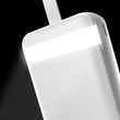 Kép 2/6 - Dudao power bank, 30000 mAh, 3x USB LED lámpával, fehér (K8s+white)