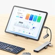 Obraz 7/7 - Tech-Protect HB06 HUB Adaptér 8v1 TYPE-C + USB2.0 + USB3.0 + SD/TF + AV3.5 - sivý