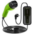 Obraz 1/6 - Qoltec Mobilná nabíjačka pre EV 2-v-1 Typ2 s reguláciou | 3,5kW | 230V | LCD | Prenosná | 4m