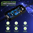 Obraz 4/6 - Qoltec Mobilná nabíjačka pre EV 2-v-1 Typ2 s reguláciou | 3,5kW | 230V | LCD | Prenosná | 4m
