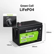 Kép 2/6 - Green Cell akkumulátor lítium-vas-foszfát LiFePO4, 12V 12.8V 200Ah napelemekhez, lakókocsikhoz és hajókhoz