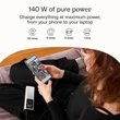 Kép 2/7 - Greencell PowerPlay Ultra Powerbank 25200mAh 140W PD USB C gyors töltéssel laptophoz, MacBookhoz, iPhone 16 15 14 Pro Maxhoz
