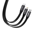 Kép 4/4 - Baseus Traction 3in1 USB-C / Lightning / Micro 100W 1.7m kábel (fekete)