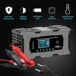 Obraz 3/9 - Qoltec Inteligentná mikroprocesorová nabíjačka 12V 10A | Usmerňovač s funkciou opravy pre AGM GEL LiFePO4 batériu | LCD