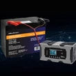 Obraz 5/9 - Qoltec Inteligentná mikroprocesorová nabíjačka 12V 10A | Usmerňovač s funkciou opravy pre AGM GEL LiFePO4 batériu | LCD