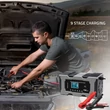 Obraz 6/9 - Qoltec Inteligentná mikroprocesorová nabíjačka 12V 10A | Usmerňovač s funkciou opravy pre AGM GEL LiFePO4 batériu | LCD