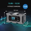 Obraz 7/9 - Qoltec Inteligentná mikroprocesorová nabíjačka 12V 10A | Usmerňovač s funkciou opravy pre AGM GEL LiFePO4 batériu | LCD