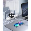 Kép 7/8 - Choetech gaN 2 x USB Type C / USB 65W Power Delivery gyorstöltő utazáshoz fekete (PD5009-BK)