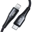 Obraz 2/5 - Joyroom MFI kábel USB typ C - Lightning 2,1 A 1,2 m čierny (ST-C04 1,2M čierny)