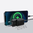 Obraz 2/5 - Malá rýchla nabíjačka PD USB Type C 25 W EÚ zástrčka Joyroom čierna (L-P251)