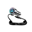 Obraz 2/10 - Joyroom JR-CL07 72W 3-v-1 Autonabíjačka s 1,6m USB-C Káblom – Čierna