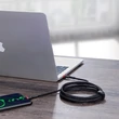 Obraz 4/5 - Baseus CATKLF-AL91 USB-C - USB-C PD QC kábel 100W 5A 480Mb/s 2m - čierny a červený