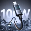 Kép 2/6 - Joyroom S-A16 Pro Prism Series 100W USB-C kábel - USB-C digitális kijelzővel 1,2m - Fekete