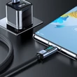 Kép 3/5 - Joyroom Prism Series A16 USB-C / USB-A kábel 66W 1,2m LED kijelzővel - Fekete