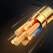 Kép 5/5 - Joyroom Prism Series A16 USB-C / USB-A kábel 66W 1,2m LED kijelzővel - Fekete