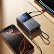 Obraz 7/8 - Joyroom JR-PR1 10000mAh 22.5W Powerbank s vstavaným zasúvacím USB-C káblom - Čierna