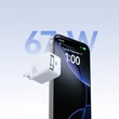 Obraz 4/6 - Joyroom JR-TCL06 67W GaN nástenná nabíjačka s vstavaným zasúvacím USB-C káblom - biela