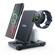 Kép 1/5 - Joyroom JR-WQS01 Samsung Galaxy USB-C 4in1 töltőállomás összecsukható + USB-A - USB-C kábel - fekete