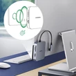 Obraz 2/6 - UGREEN 60377 Rozbočovač USB-C, adaptér 5 v 1, 3x USB, SD/TF (sivý)