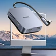 Obraz 3/6 - UGREEN 60377 Rozbočovač USB-C, adaptér 5 v 1, 3x USB, SD/TF (sivý)