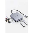 Obraz 4/6 - UGREEN 60377 Rozbočovač USB-C, adaptér 5 v 1, 3x USB, SD/TF (sivý)