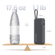 Kép 2/6 - Cuktech CUKP200NGLDG 55W 20000mAh Powerbank beépített USB-C kábellel - Szürke