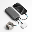 Kép 3/6 - Cuktech CUKP200NGLDG 55W 20000mAh Powerbank beépített USB-C kábellel - Szürke