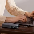 Kép 4/6 - Cuktech CUKP200NGLDG 55W 20000mAh Powerbank beépített USB-C kábellel - Szürke