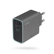 Kép 1/5 - Cuktech CUKAD653EUGR 65W GaN Fali Töltő 2 x USB-C 1 x USB-A - Szürke